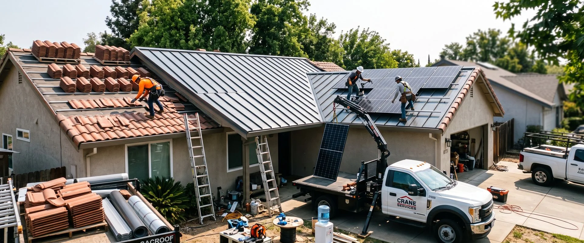 Specialty Roofing Materials (Tile, Metal, Solar) in Sacramento